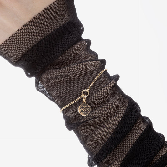 Pulsera Astra horóscopo en Plata baño Oro