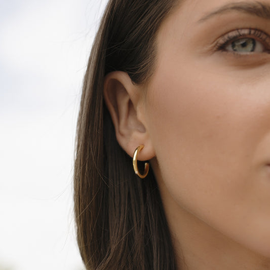 Pendientes aro 19mm en Plata