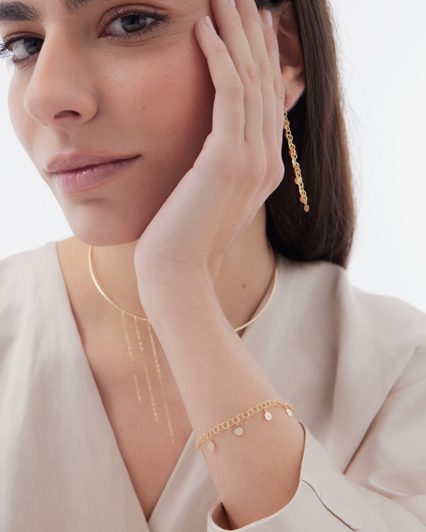Pulsera Muse mini círculo en Plata