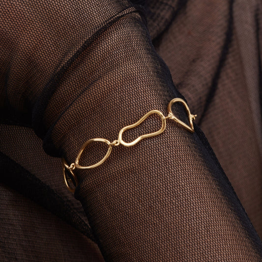 Pulsera en Plata baño Oro de Prisme