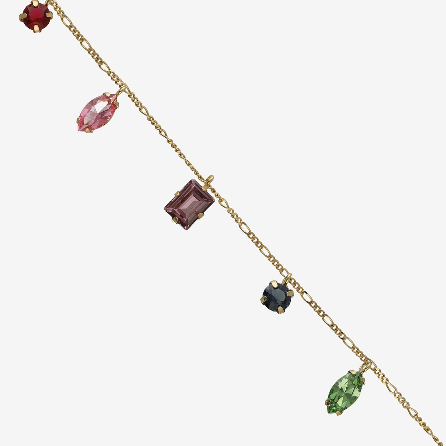 Pulsera Passion cristales multicolor en Plata baño Oro