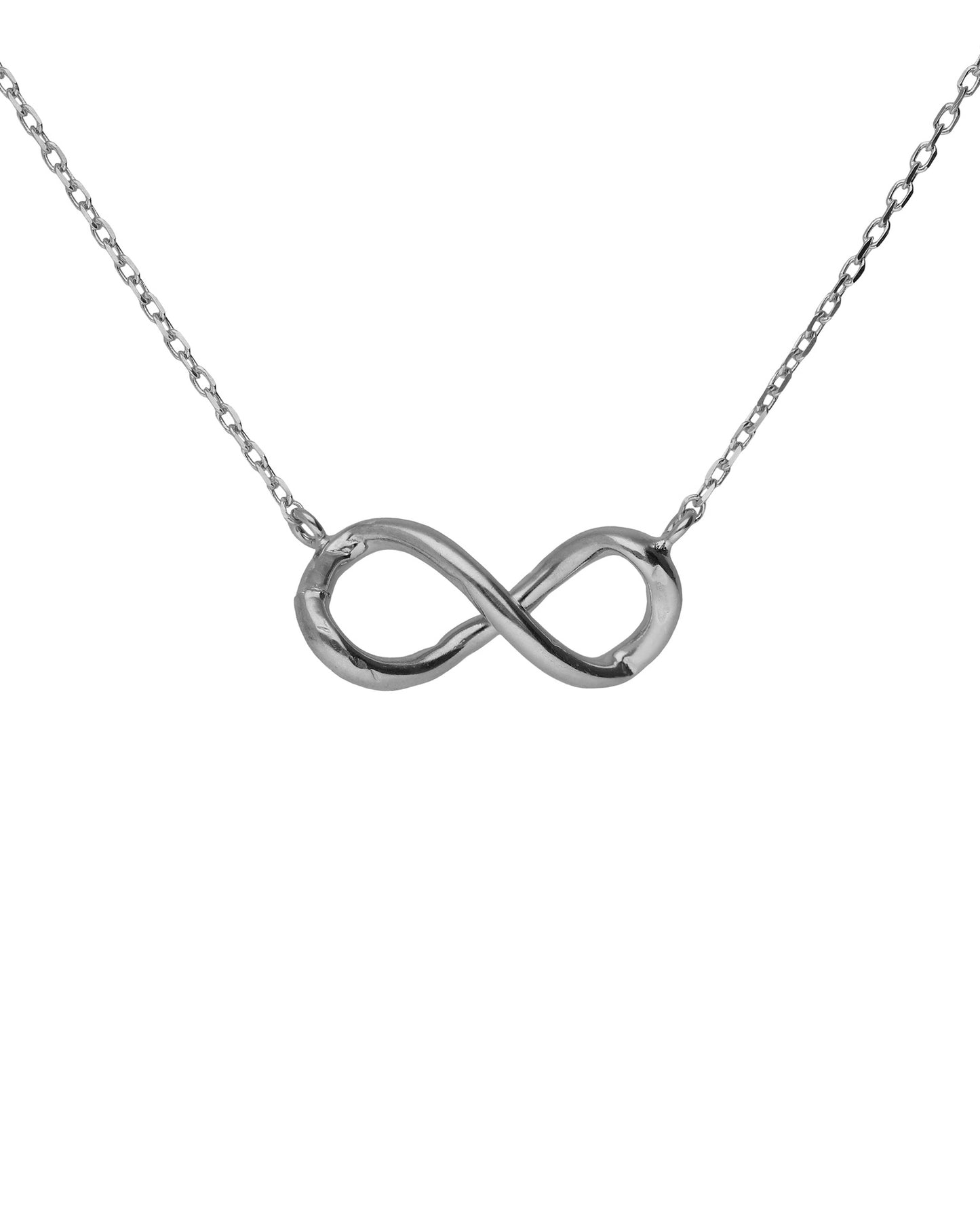 Collar corto infinito Sera en Plata