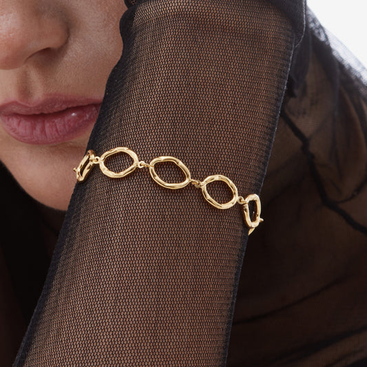 Pulsera Radiance textura en Plata