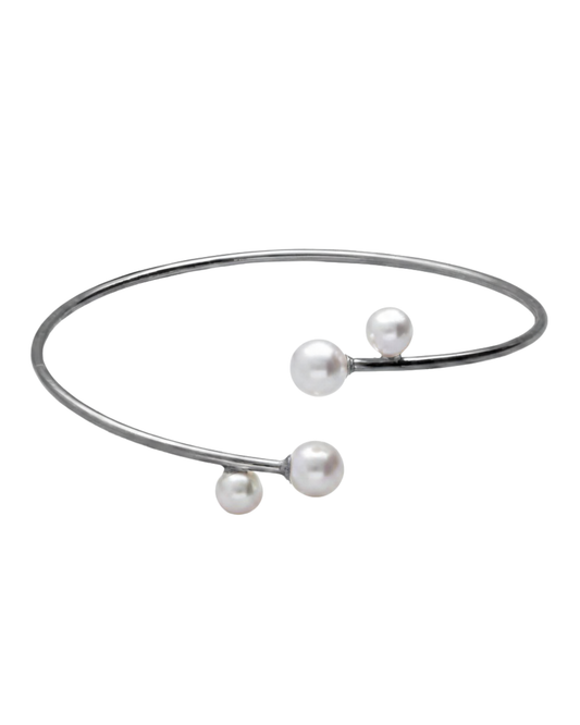 Brazalete Sera con perla en Plata