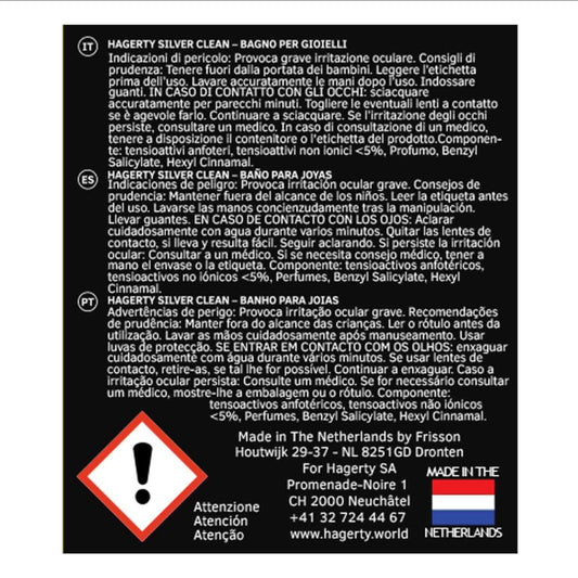Limpia joyas de Plata para uso profesional 170ml