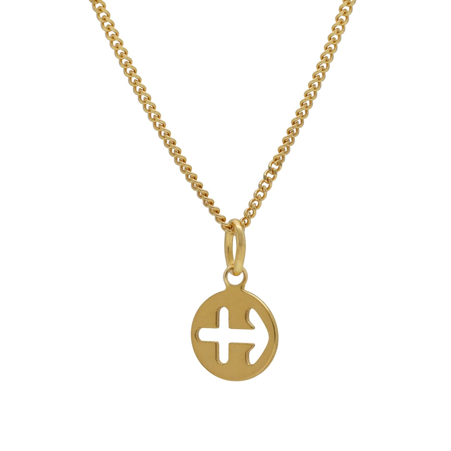 Collar corto Astra horóscopo en Plata baño Oro