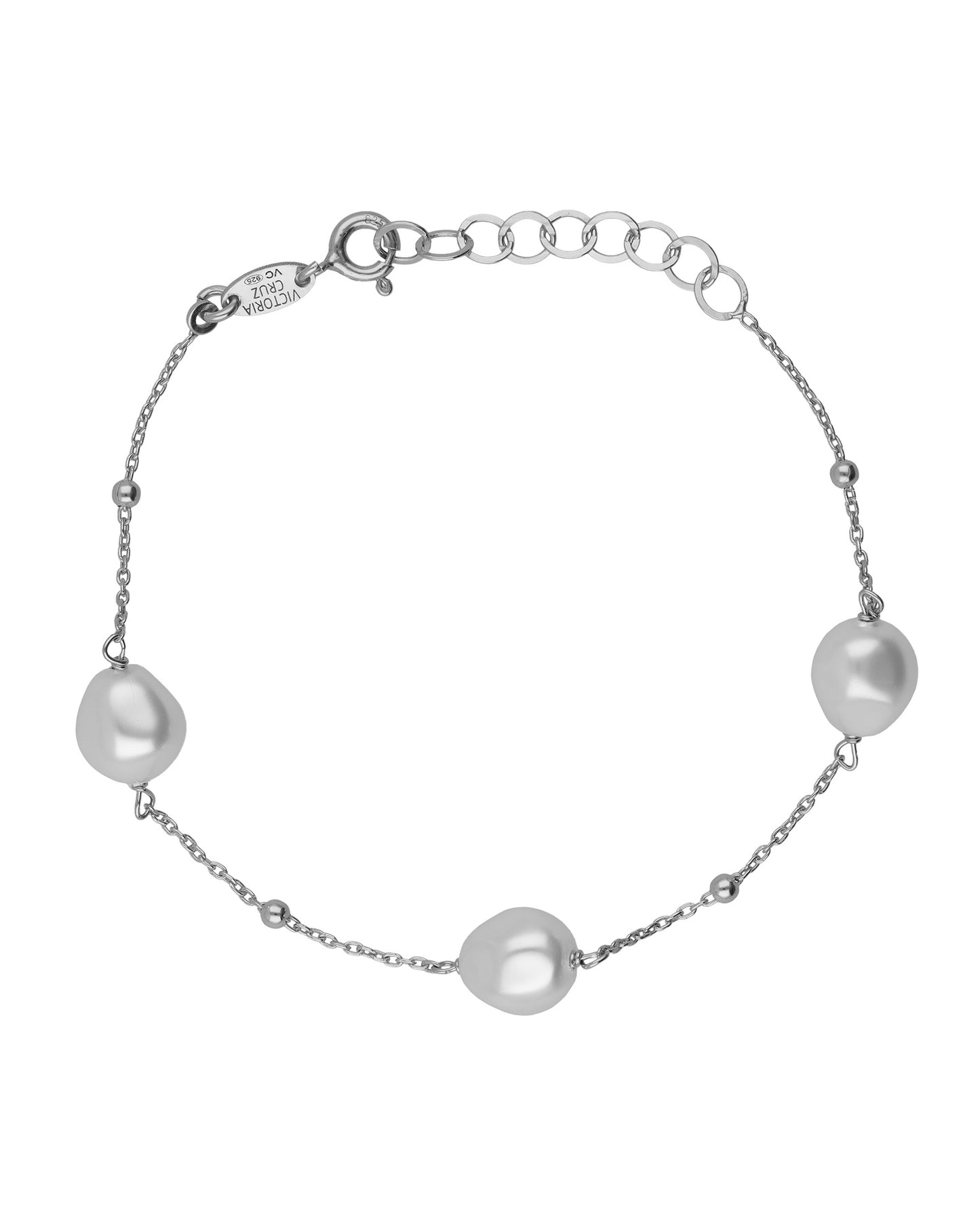 Pulsera Sera con perla barroca en Plata