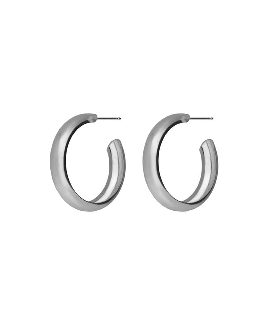 Pendientes aro 20mm Capri en Plata