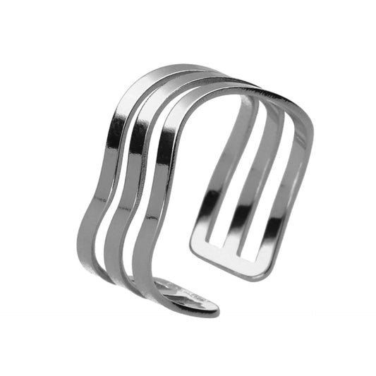 Anillo ajustable Connect en Plata