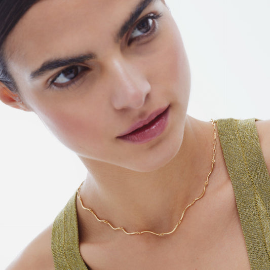 Collar corto Milan en Plata