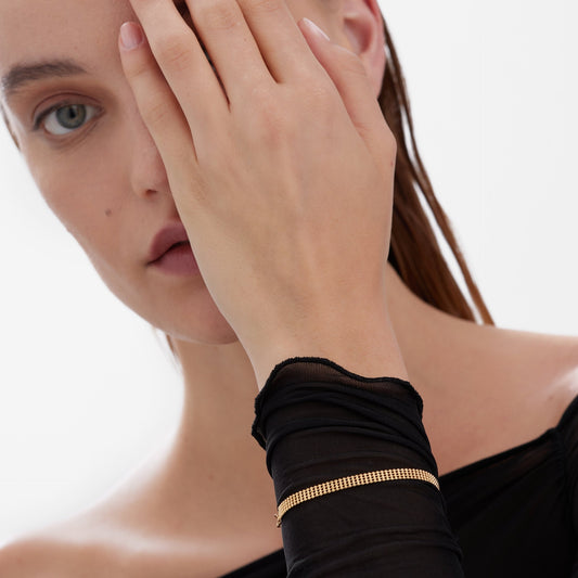 Pulsera Empire malla en Plata