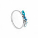 Aqua marquises aquamarine ring in silver image