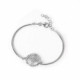 Árbol de la vida tree crystal cane bracelet in silver image