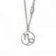 Horoscope capricorn crystal necklace in silver image