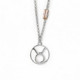 Horoscope taurus light peach necklace in silver image