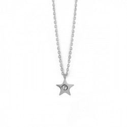 Celeste star crystal necklace in silver