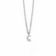 Celeste moon crystal necklace in silver image