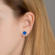 Basic sapphire earrings in gold plating cover