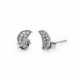 Silver Earrings moon zirconia image