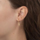 Areca lightning crystal hoop earrings in gold plating cover