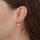 Areca cloud crystal hoop earrings in silver cover