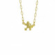 Areca puzzle crystal necklace in gold plating image