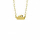 Areca cloud crystal necklace in gold plating image
