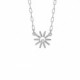 Areca eye crystal necklace in silver image