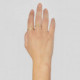 Areca venus crystal ring in gold plating cover