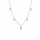 Dakota airplane crystal necklace in silver image