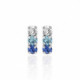Celina sapphire earrings in silver