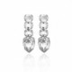 Silver Earrings Aura Crystal image