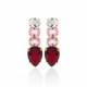 Aura tears siam earrings in rose gold plating in gold plating
