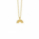 La Boheme semicircle crystal necklace in gold plating image