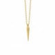 La Boheme triangle crystal necklace in gold plating image
