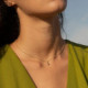 Juliette triangle multicolour necklace in silver cover