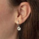 Cocolada dog print crystal hoop earrings in silver cover