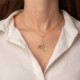 La Boheme cross crystal necklace in gold plating cover