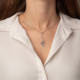 La Boheme cross crystal necklace in silver cover