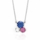 Celina royal blue necklace in silver image