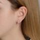 Celina rose earrings in rose gold plating in gold plating cover