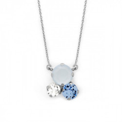 Celina powder blue necklace in silver