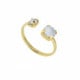 Jasmine you and me ivory cream ring in gold