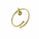 Juliette charm olivine ring in gold plating image