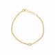 Celine mini crystal bracelet in gold