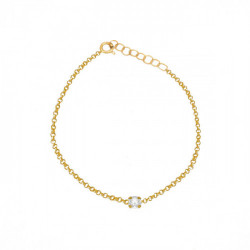 Celina mini crystal bracelet in gold plating