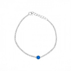 Celina mini sapphire bracelet in silver