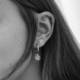 Areca sun crystal earring in silver cover