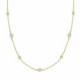 Collar largo perla verde bañado en oro image