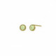 Lis peridot earrings in gold plating image